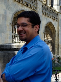 Photo credit: Julia Vitullo-Martin; Description: Shankar Vedantam in Cambridge